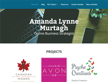 Tablet Screenshot of amandalynnemurtagh.com